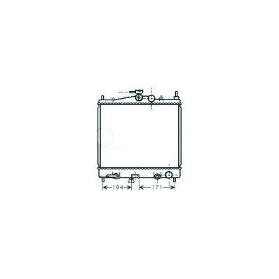 Radiatore acqua per NISSAN MICRA K12 dal 2003 al 2005 Codice OEM 21460AX800