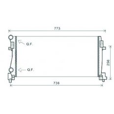 Radiatore acqua per VOLKSWAGEN GOLF  VII dal 2012 al 2016