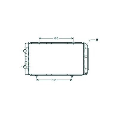 Radiatore acqua per FIAT DUCATO dal 2002 al 2006 Codice OEM 1330X8