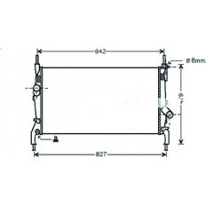 Radiatore acqua per FORD TRANSIT dal 2006 al 2014