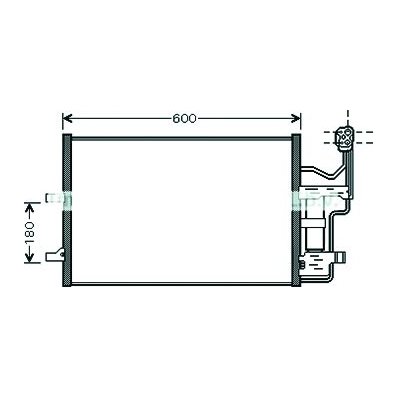 Condensatore per MAZDA 3 dal 2003 al 2009 Codice OEM BP4K-61-480B