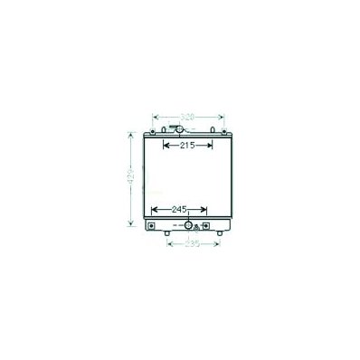 Radiatore acqua per OPEL AGILA dal 2000 al 2008 Codice OEM 4707764