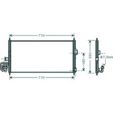 Condensatore per NISSAN ALMERA N16 dal 2000 al 2002