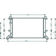 Radiatore acqua per VOLKSWAGEN LT 35 dal 1996 al 2006
