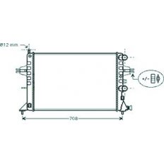 Radiatore acqua per OPEL ASTRA G dal 1998 al 2004