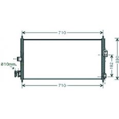 Condensatore per NISSAN ALMERA N16 dal 2000 al 2002