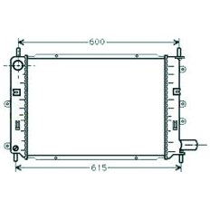 Radiatore acqua per FORD ESCORT MK VI dal 1995 al 1998
