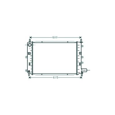 Radiatore acqua per FORD ESCORT MK VI dal 1995 al 1998 Codice OEM 92AB8005BB
