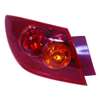 Fanale posteriore esterno rosso 10-03-07-06 per MAZDA 3 dal 2003 al 2009 lato sinistro guidatore Codice OEM BP4K51180D