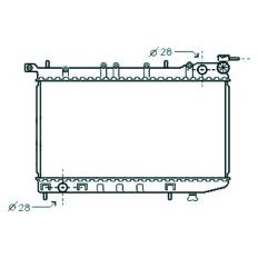 Radiatore acqua per NISSAN ALMERA N16 dal 2000 al 2002