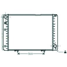 Radiatore acqua per MERCEDES-BENZ 190 W201 dal 1983 al 1993