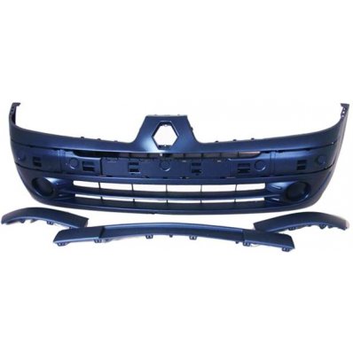 Paraurto anteriore verniciabile completo di modanature 04-01-12-03 per RENAULT CLIO dal 2001 al 2005 Codice OEM 7701473708