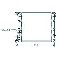 Radiatore acqua per RENAULT CLIO dal 1994 al 1996