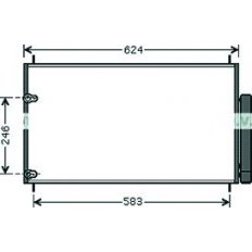 Condensatore per TOYOTA AURIS dal 2007 al 2010