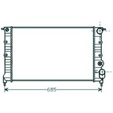 Radiatore acqua per RENAULT R21 dal 1989 al 1995