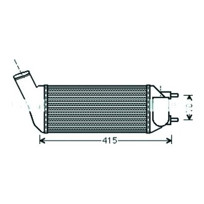 Intercooler per CITROEN C4 dal 2010 Codice OEM 0384N2