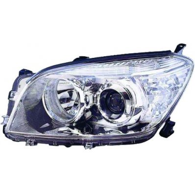 Proiettore xenon cromato per TOYOTA RAV 4 dal 2006 al 2008 lato sinistro guidatore Codice OEM 8117042310