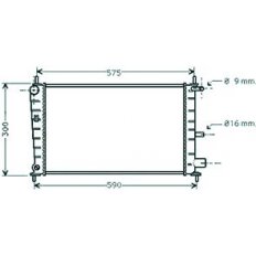 Radiatore acqua per FORD FIESTA MK IV dal 1996 al 1999