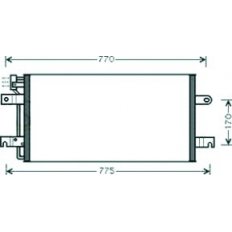 Condensatore per VOLKSWAGEN TRANSPORTER T4 dal 1996 al 2003