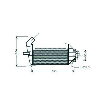 Intercooler per OPEL ASTRA G dal 1998 al 2004 Codice OEM 1300405