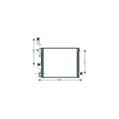 Condensatore per HYUNDAI ATOS dal 2004 al 2007 Codice OEM 97606-05500