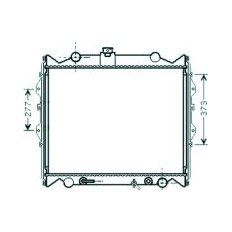 Radiatore acqua per TOYOTA LAND CRUISER dal 1996 al 2002