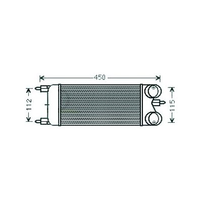 Intercooler per CITROEN C5 dal 2008 Codice OEM 1440Q9