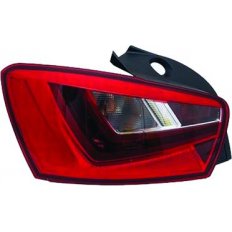 Fanale posteriore nero led 5 porte per SEAT IBIZA dal 2008 al 2012 lato sinistro guidatore