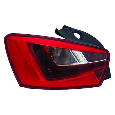 Fanale posteriore nero led 5 porte per SEAT IBIZA dal 2008 al 2012 lato sinistro guidatore Codice OEM 6J4945095L