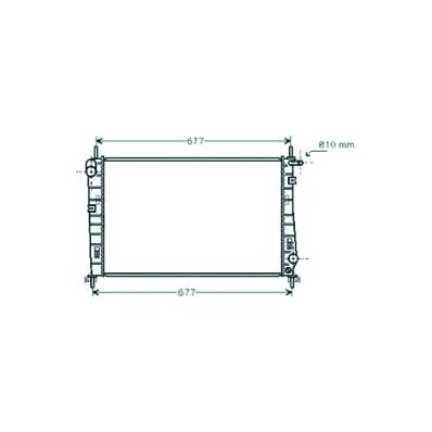 Radiatore acqua per FORD MONDEO dal 1993 al 1996 Codice OEM 93BB8005AD