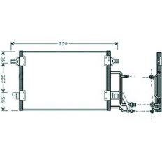 Condensatore per AUDI A4 dal 1994 al 1999