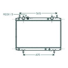 Radiatore acqua per FIAT BRAVO dal 1995 al 2001