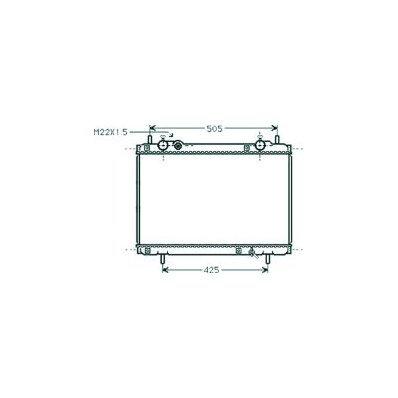 Radiatore acqua per FIAT BRAVA dal 1995 al 2001 Codice OEM 46405919