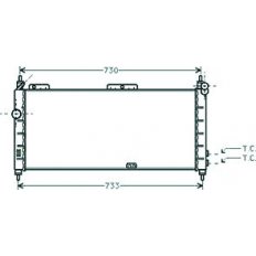 Radiatore acqua per OPEL CORSA B dal 1993 al 1997