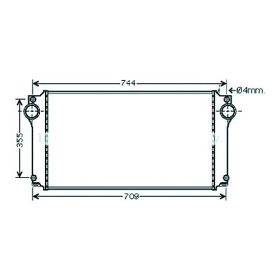 Intercooler per TOYOTA AVENSIS dal 2003 al 2006 Codice OEM 179400R010