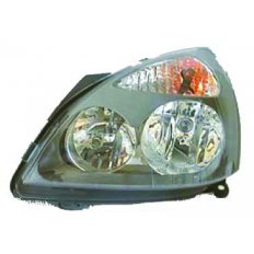 Proiettore grigio per RENAULT CLIO dal 2001 al 2005 lato sinistro guidatore