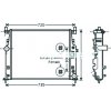 Radiatore acqua per MERCEDES-BENZ M W164 dal 2005 al 2008