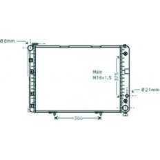 Radiatore acqua per MERCEDES-BENZ E dal 1993 al 1995