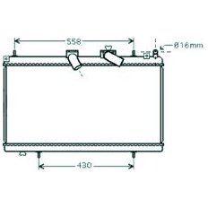 Radiatore acqua per PEUGEOT 407 dal 2004 al 2010