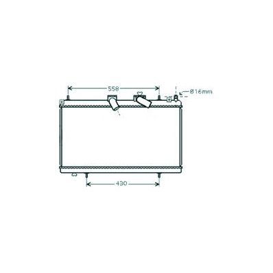 Radiatore acqua per CITROEN C5 dal 2008 Codice OEM 1330P7