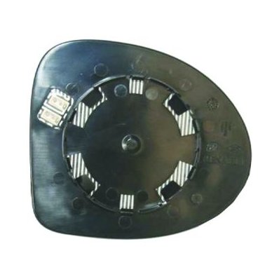 Piastra specchio retrovisore termica per RENAULT CLIO dal 2009 al 2012 lato sinistro guidatore Codice OEM 7701067336