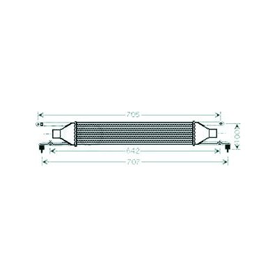 Intercooler per FIAT PUNTO dal 2009 al 2012 Codice OEM 55700449