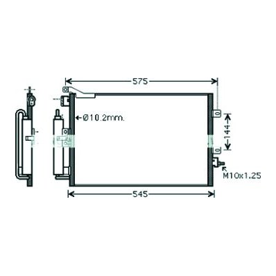 Condensatore per RENAULT MODUS dal 2004 al 2008 Codice OEM 8200688393