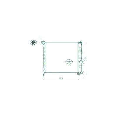 Radiatore acqua per OPEL MERIVA dal 2010 al 2014 Codice OEM 13283249