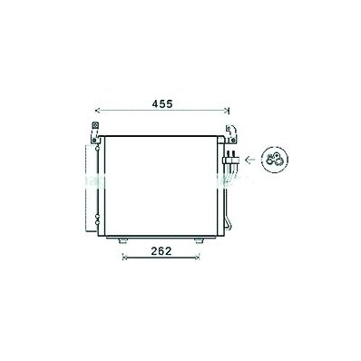 Condensatore per HYUNDAI i10 dal 2007 al 2010 Codice OEM 97606-0X200