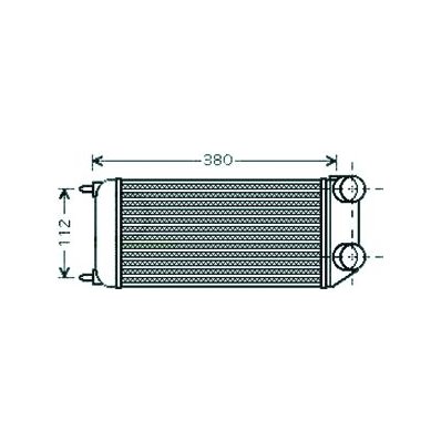 Intercooler per PEUGEOT 206 dal 1998 al 2009 Codice OEM 0384H1