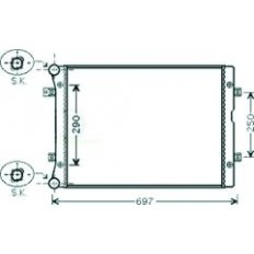 Radiatore acqua per FORD GALAXY dal 2000 al 2006