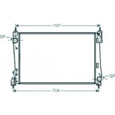 Radiatore acqua per FIAT BRAVO dal 2007 al 2014
