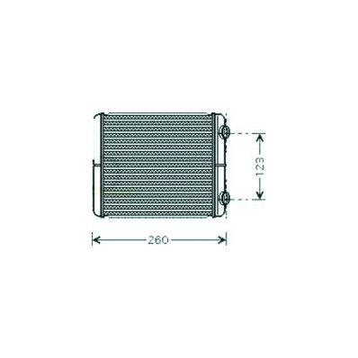 Scambiatore di calore per RENAULT LAGUNA dal 2001 al 2005 Codice OEM 7701206524