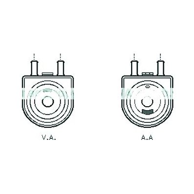 Radiatore olio per CITROEN XANTIA dal 1998 al 2003 Codice OEM 1103H4